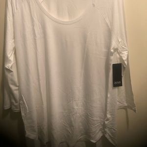 a.n.a-Womens Scoop Neck 3/4 Sleeve T-Shirt